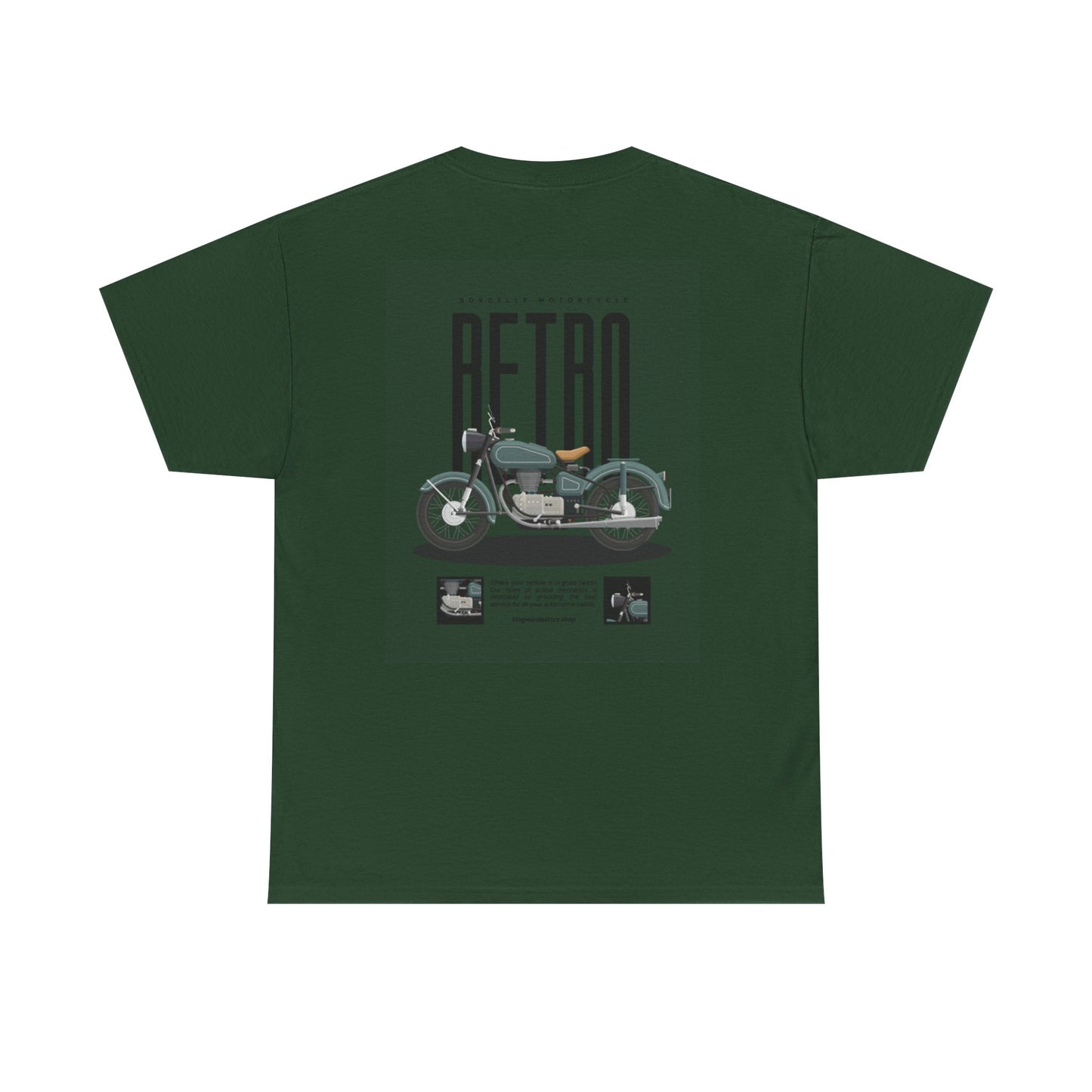 Retro Unisex Cotton Tee, Vintage Aesthetic T-Shirt, Motorcycle Art Tee, Retro Design Shirt, Gift for Bikers & Enthusiasts