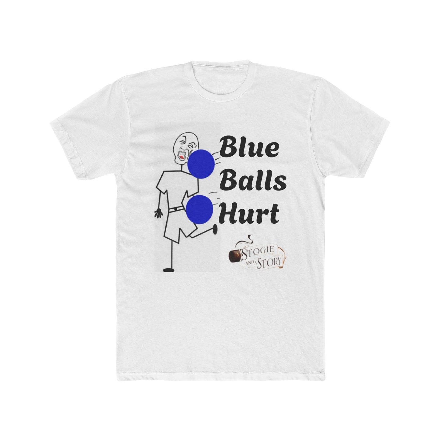 Blue Balls Hurt Unisex Cotton Crew Tee