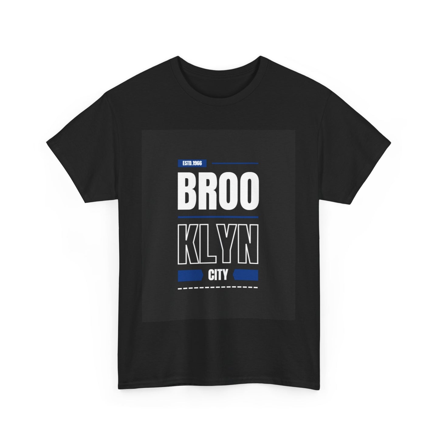 Brooklyn City Unisex Heavy Cotton Tee - Casual Wear, Gift for NYC Lovers, Street Style, Everyday Comfort, Graphic Tee